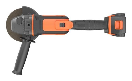 Amoladora Angular Inalámbrica Black+Decker Bcg720m1, 18 Voltios Negro/Naranja, Batería Li-Ion 4ah Bcg720m1-Qw