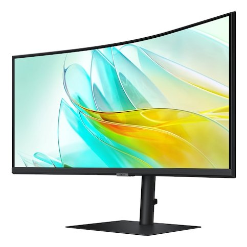 86,4 Cm (34") 3440 X 1440 Pixel Samsung Ls34c652ueuxxe 21:9 Dual Qhd 5 Ms 100 Hz Hdr Displayport Hdmi Usb-Hub Pivot Height Vesa Speaker