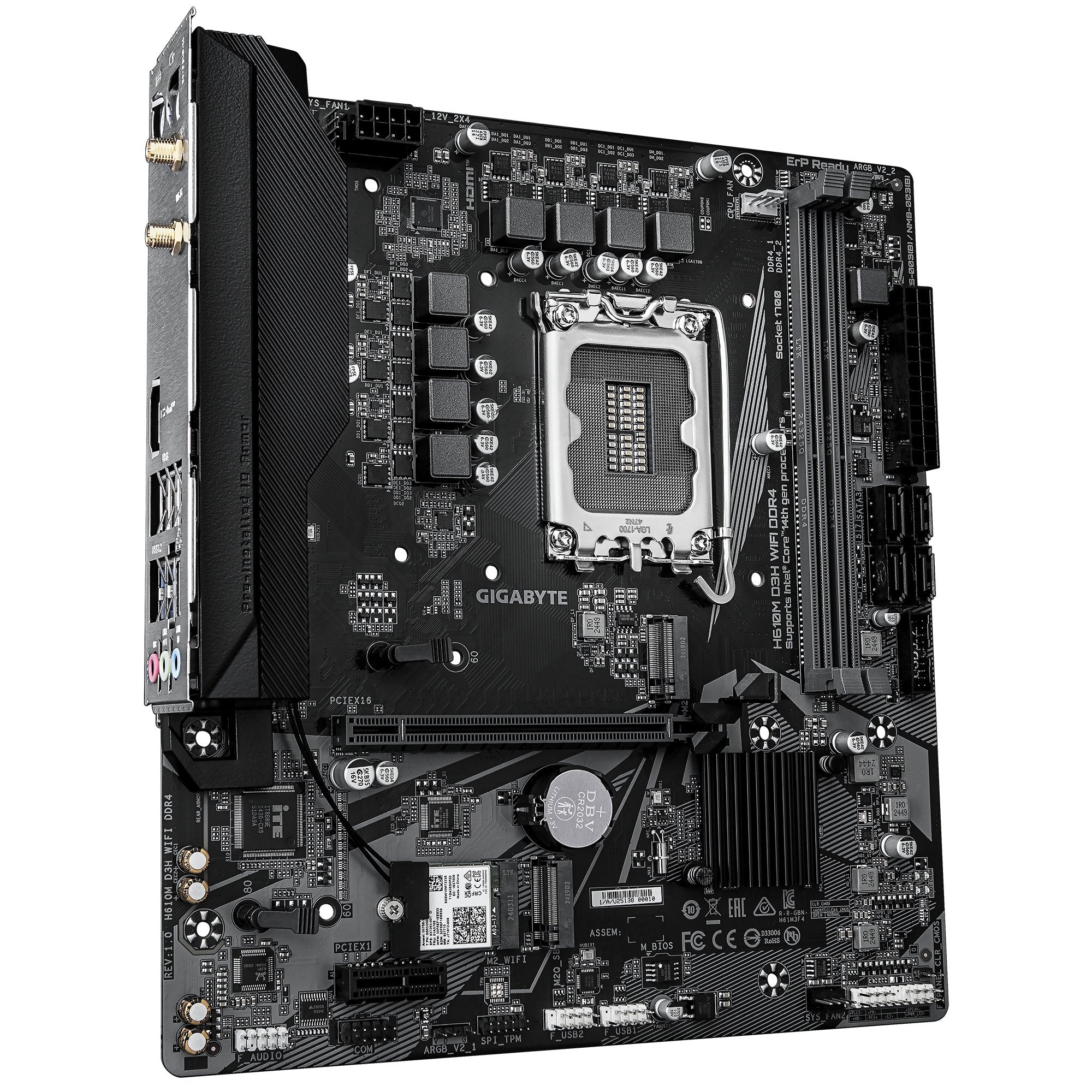EAN 4719331871116 - GIGABYTE H610M D3H WIFI DDR4 placa base Intel H610 LGA 1700 micro ATX imagen 3