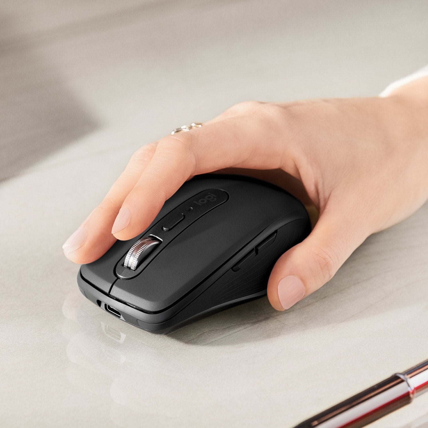 EAN 5099206092938 - Logitech MX Anywhere 3 ratón Viajes mano derecha RF Wireless + Bluetooth 4000 DPI imagen 3