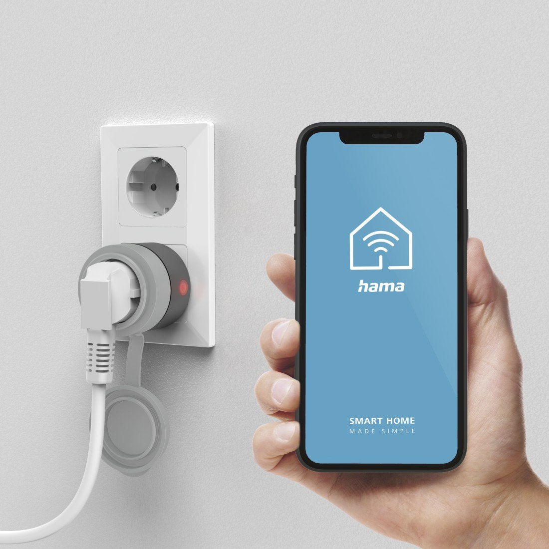 EAN 4047443496614 - Hama Outdoor toma de corriente Tipo E Gris imagen 3