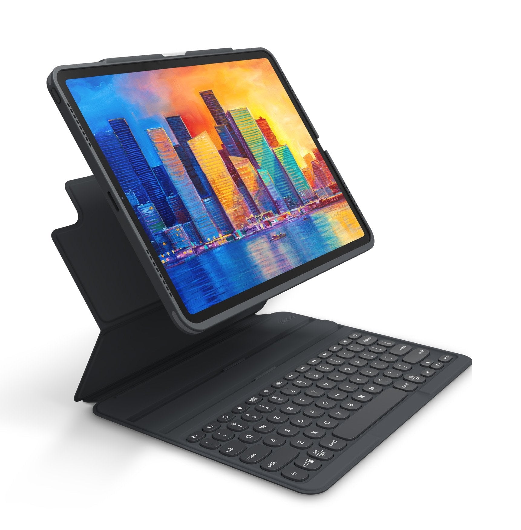 Zagg Pro Keys Bluetooth-Keyboard Para Ipad Pro 12.9 Zoll 3./4./5./6.Gen Charcoal
