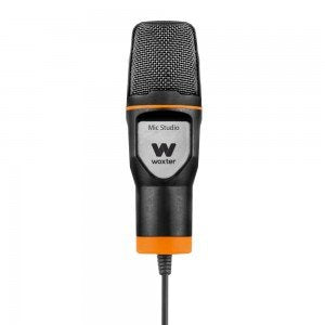 Woxter Micrófono Condensador Mic Studio Black Con Trípode Ajustable