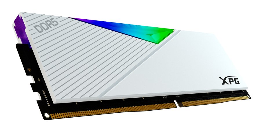 Memoria Adata Dimm 16 Gb Ddr5-6000 (1x 16 Gb)Blanco, Ax5u6000c3016g-Clarwh, Lancer Rgb, Intel Xmp
