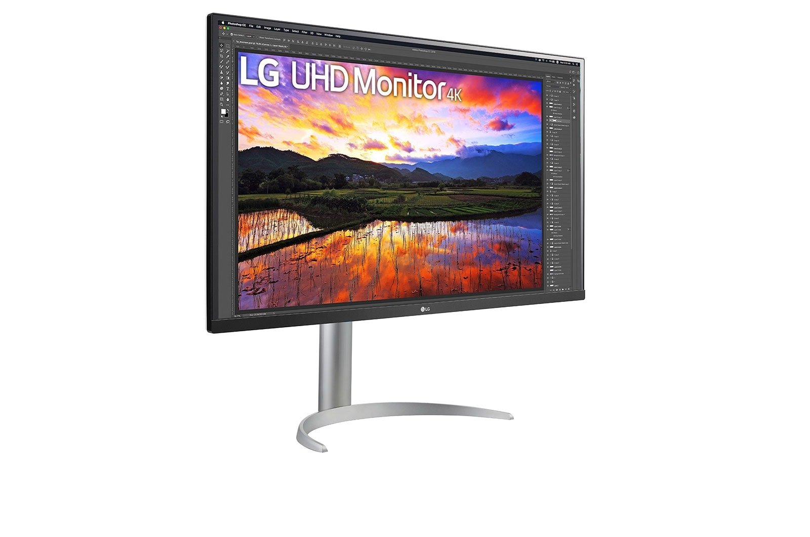 Monitor Lg 32" 32up55np-W Ultra Hd 4k 2x 4ms 16:9 Ips Hdmi Dp Usb-C Speaker 4k Uhd Negro Blanco