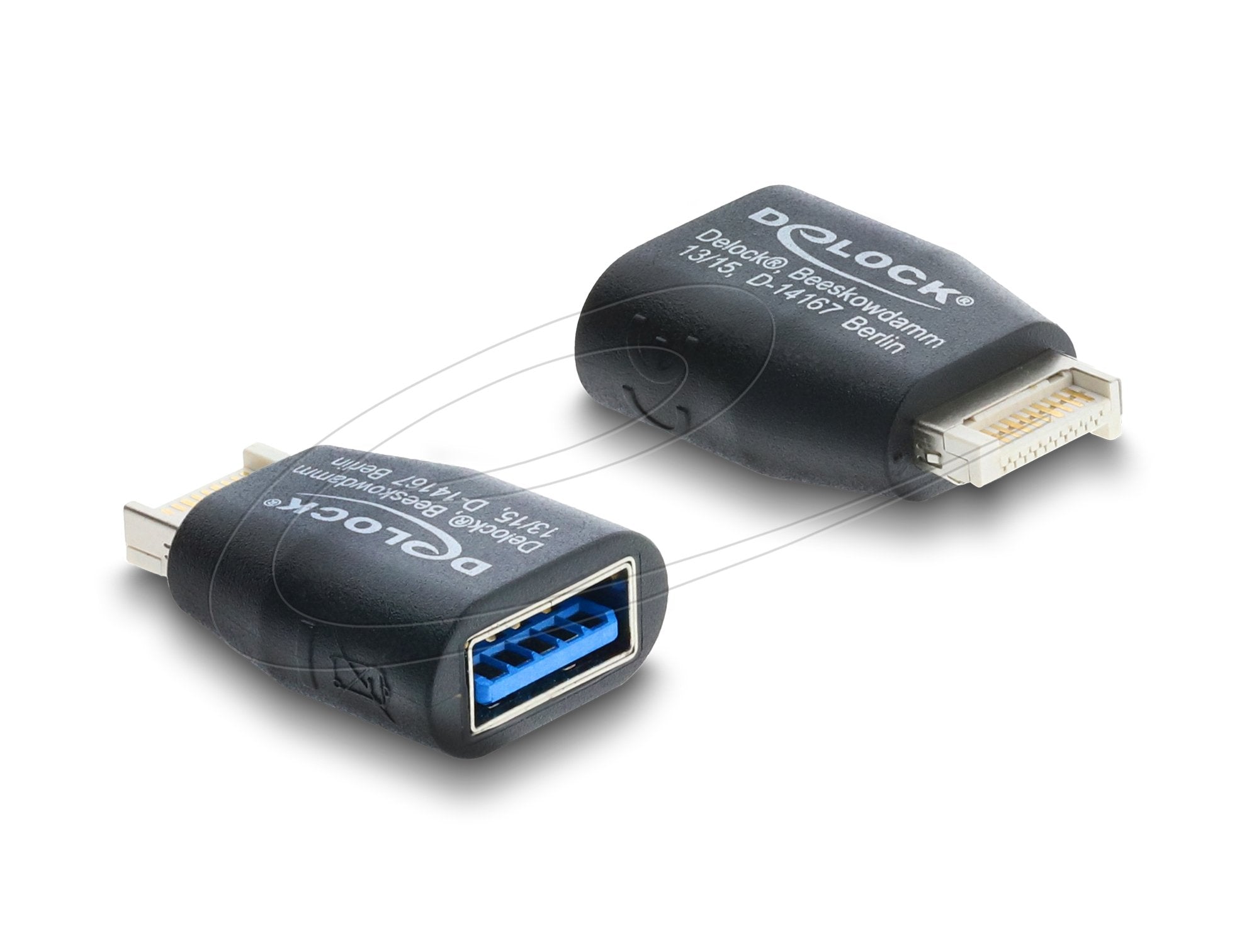 Delock Adapter Usb 5 Gbps Typ-E Key B Stecker Zu Usb 5 Gbps Typ-A Buchse