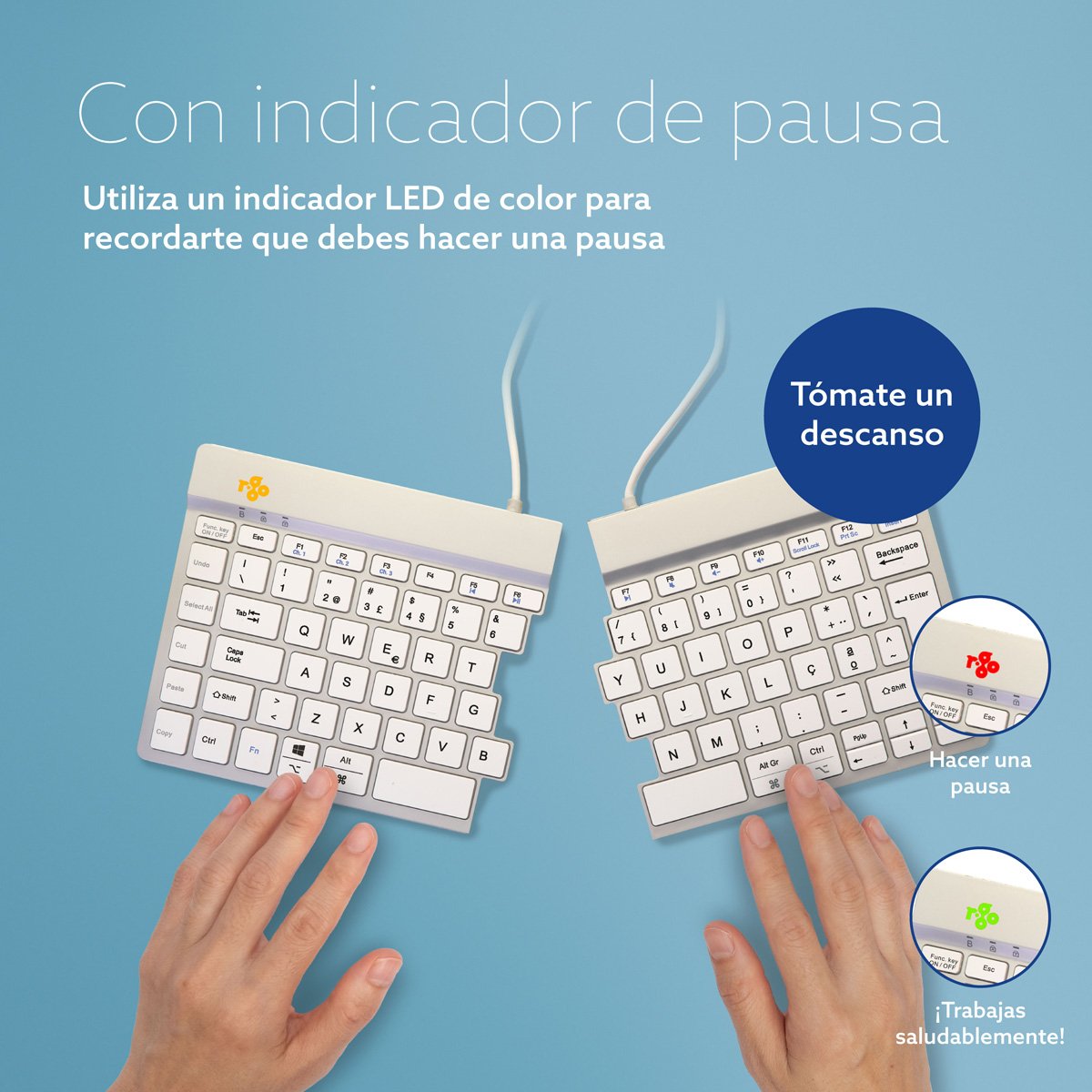 EAN 8719274492276 - R-Go Tools RGOSBPTWLWH teclado Universal Portugués imagen 12