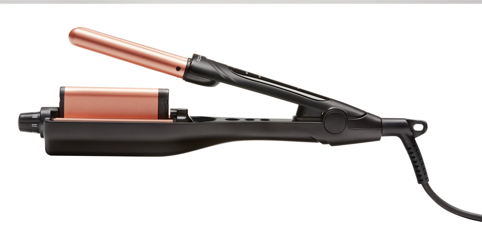 Plancha Rowenta Waves Addict Cf4710f0 Con Múltiples Accesorios Caliente Negro, Oro