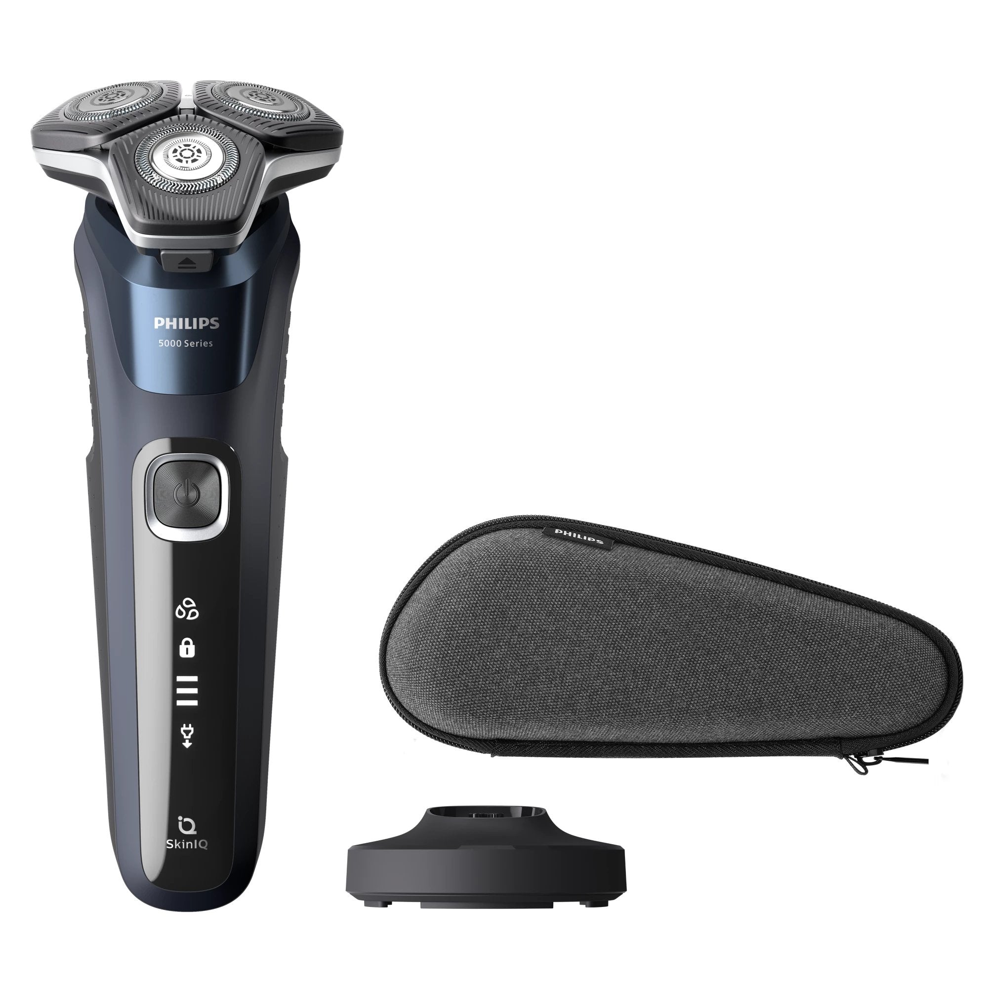 EAN 8720689008037 - Philips SHAVER Series 5000 S5885/35 afeitadora Máquina de afeitar de rotación Recortadora Azul imagen 1