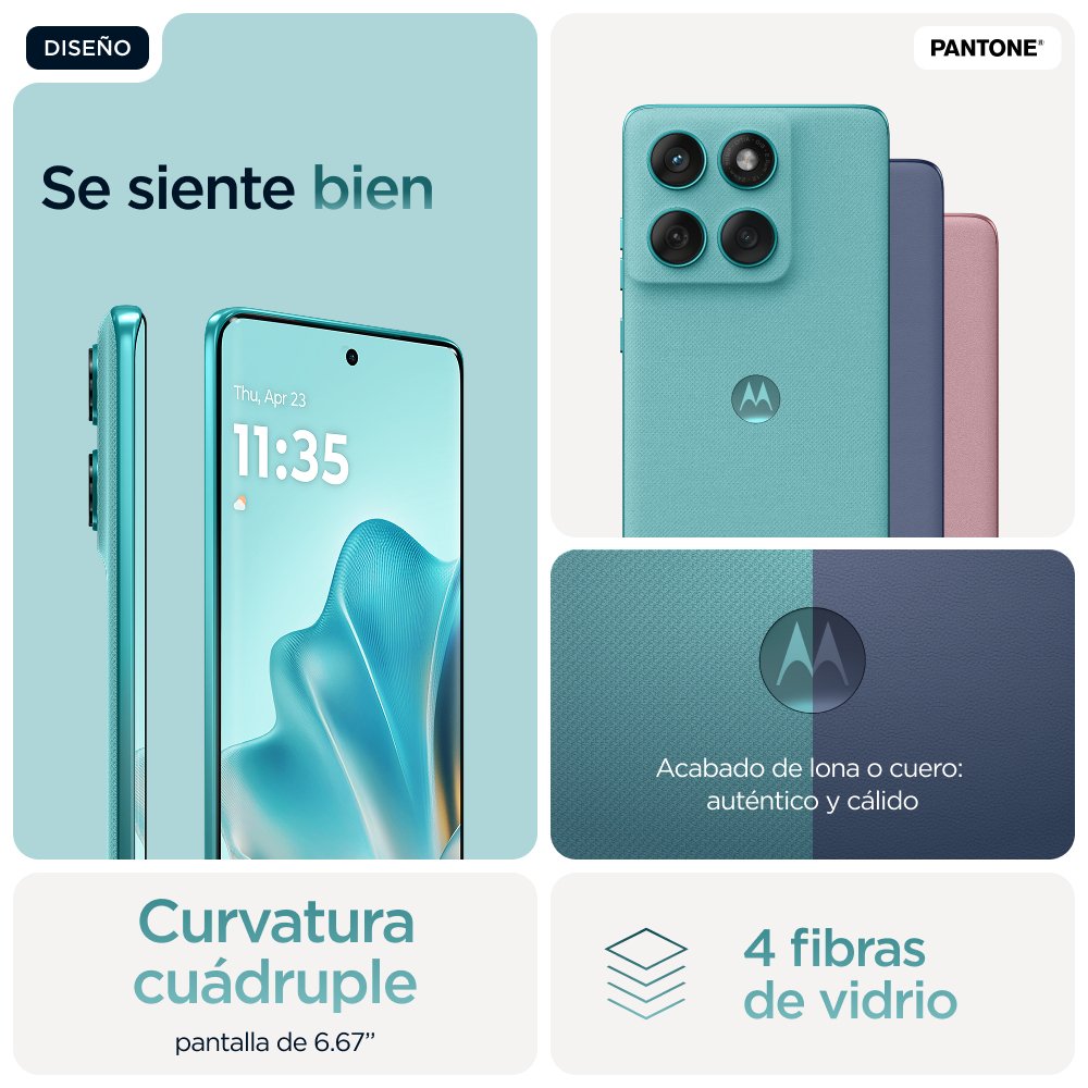 EAN 0840023295843 - Motorola edge 60 fusion 16,9 cm (6.67") SIM doble Android 15 5G USB Tipo C 8 GB 256 GB 5200 mAh Turquesa imagen 16
