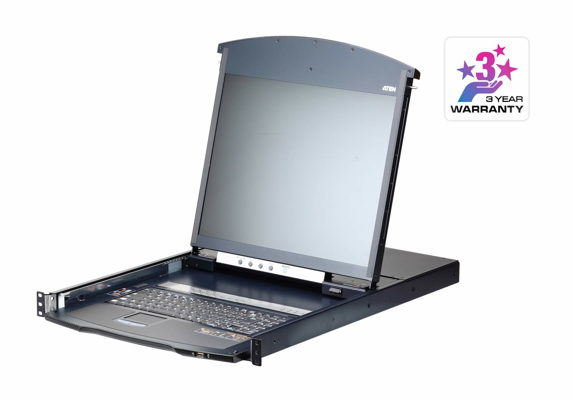 Aten 16-Puertos 19 Lcd Cat5e/6 Kvm Sobre Ip Switch 1 Local / 1 Remoto (Dual Rail) (Kl1116vn-Axa-Xg)