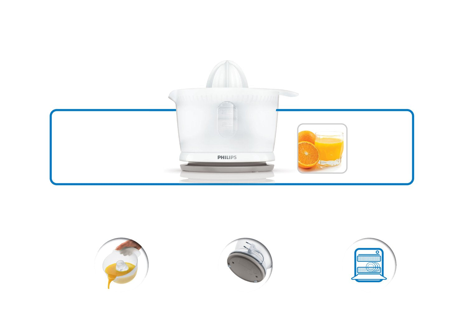 EAN 8710103641308 - Philips Daily Collection HR2738/00 prensa de cítricos eléctricos 25 W imagen 3