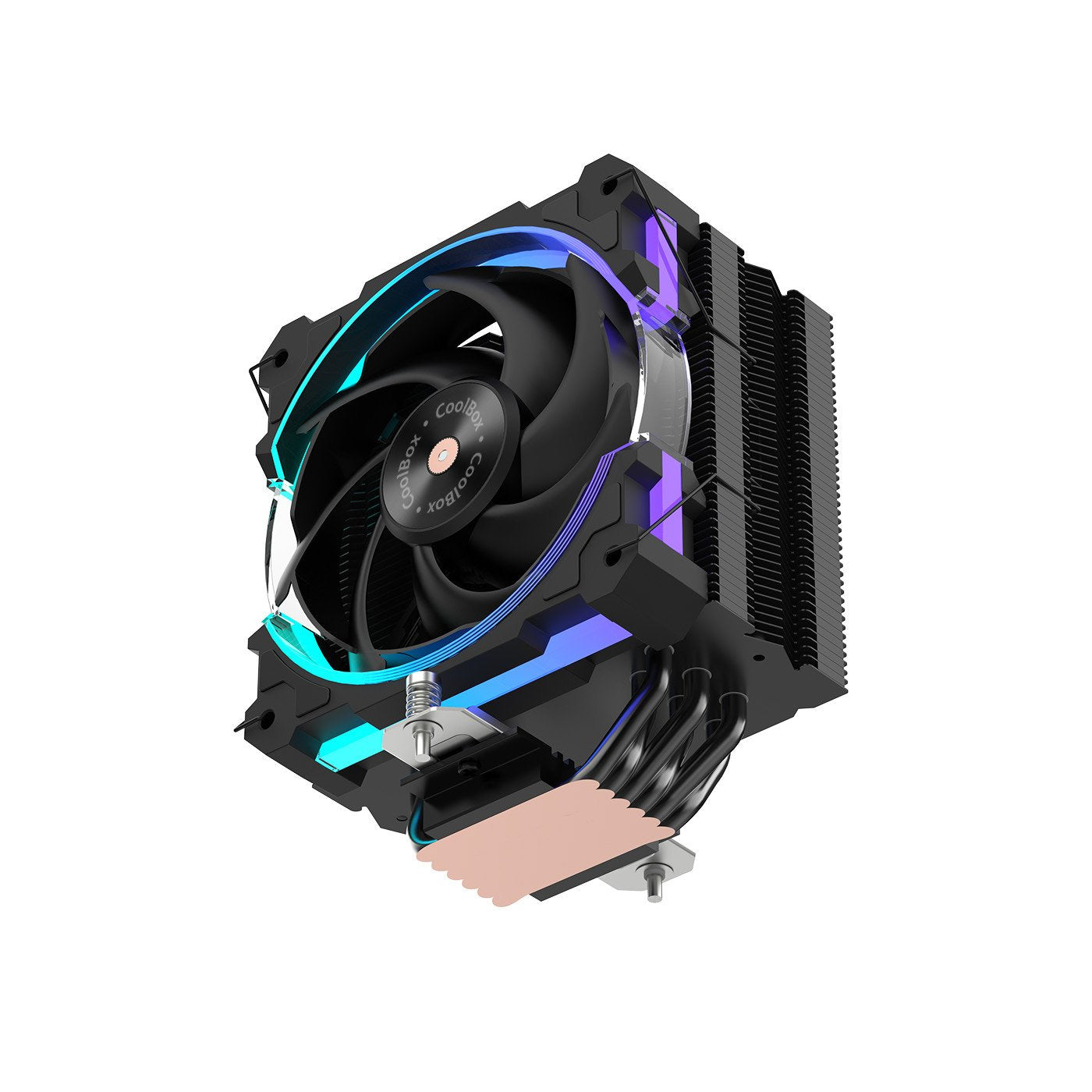 Coolbox Gaming Disipador Cpu Argb 6 Heatpipes 240w Tdp