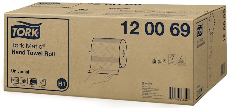 EAN 7322540868906 - Tork Matic toalla de mano Blanco 21 x 15 cm imagen 1