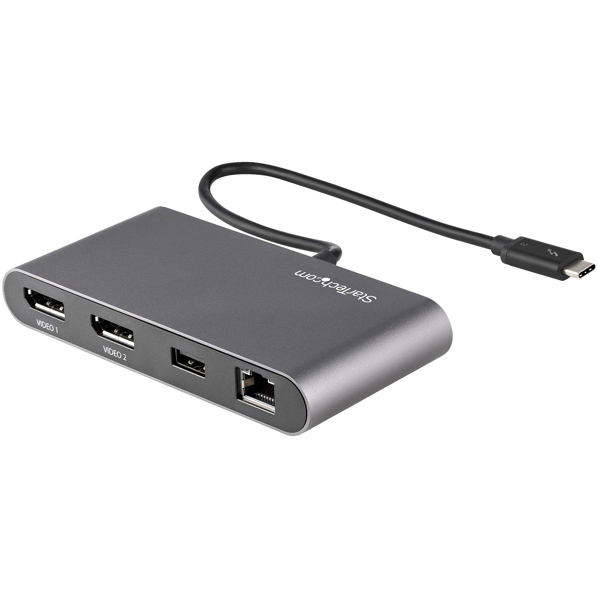 EAN 0065030888059 - StarTech.com TB3DKM2DPL base para portátil y replicador de puertos Alámbrico Gris imagen 2