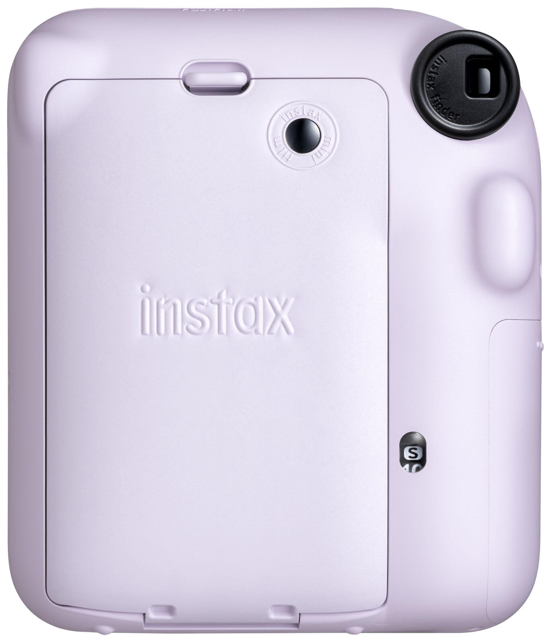 Fujifilm Instax Mini 12 Lilac Purple Camara Instantanea - Tamaño De Imagen 62x46mm - Flash Auto - Exposicion Automatica - Mini Espejo Para Selfies - Modo Primer Plano