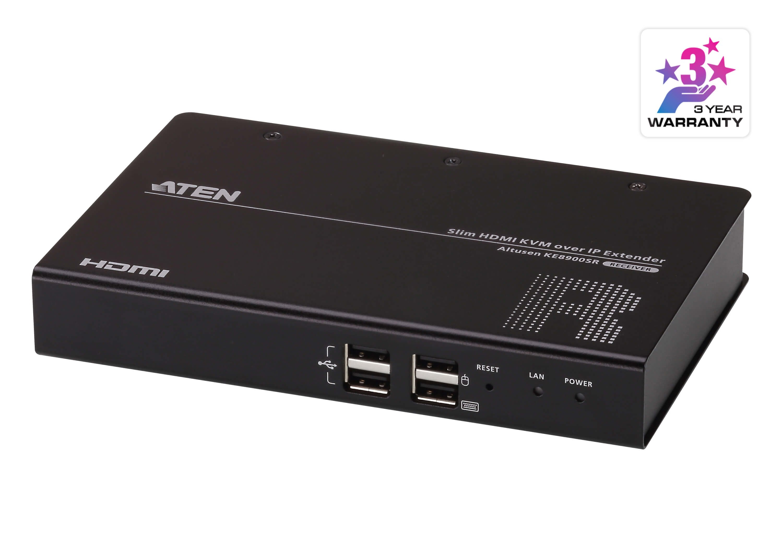 Aten Receptor Kvm Por Ip Hdmi Single Display Usb Formato Compacto