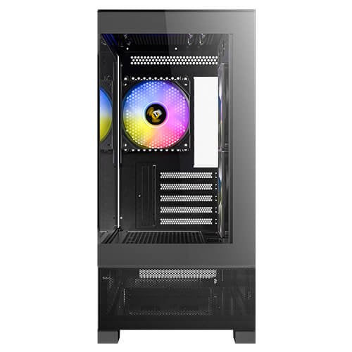 Caja Minitorre Microatx Cx500m Rgb Negro Antec Int:2x3.5,1x2.5/ 2xusb3.0, 1xusb3.2 Tipo C/ Audio In/Out/ Panel De Cristal Templado