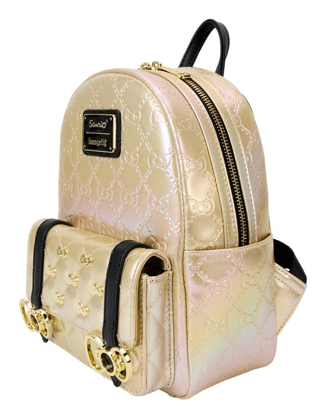 EAN 0671803530416 - Loungefly 50th Anniversary mochila City backpack Oro Cuero vegano imagen 2
