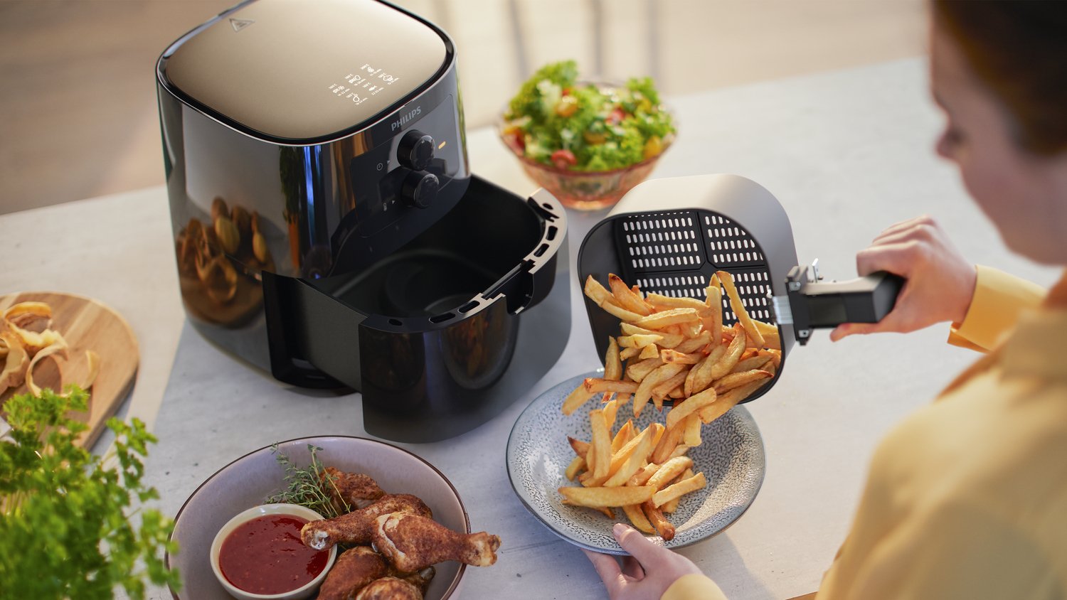 Freidora Philips Essential Airfryer 1400w Negra