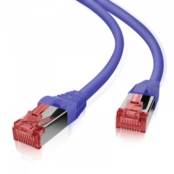 Helos Cable De Red S/Ftp Cat 6 Lila 1,0m