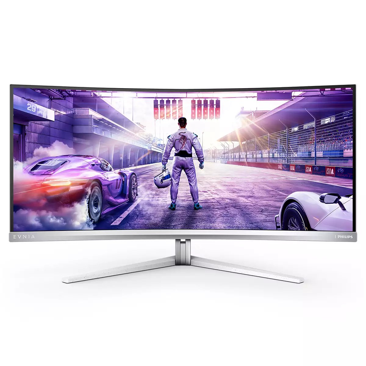 EAN 8712581798680 - Philips 34M2C8600/00 pantalla para PC 86,4 cm (34") 3440 x 1440 Pixeles Wide Quad HD OLED Blanco imagen 5