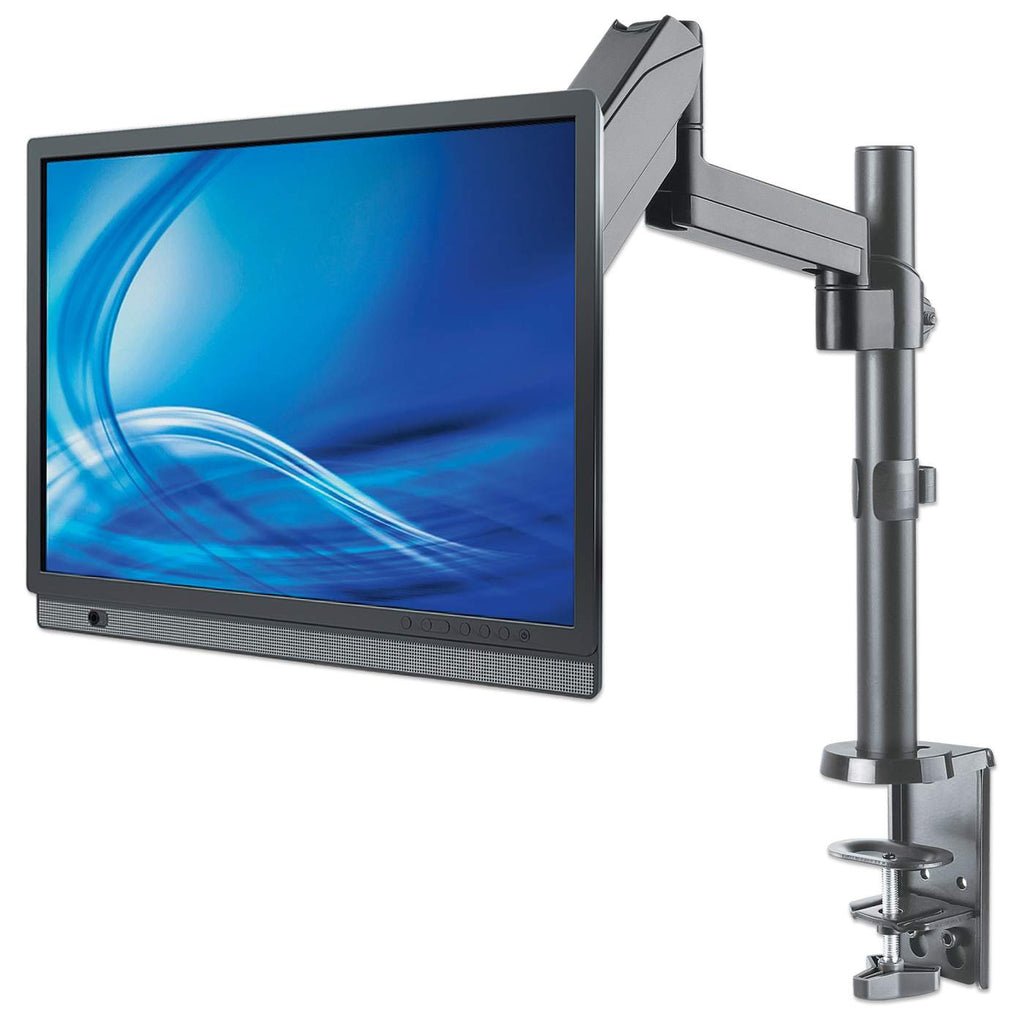 Manhattan Soporte Universal Para Monitor, Con Pistón A Gas Brazo Articulado 17" A 32" Hasta 8 Kg
