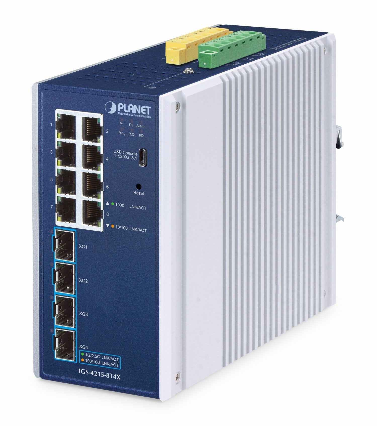 Planet Indumrial L2 L4 8-Port Managed Switch Igs-4215-8t4x