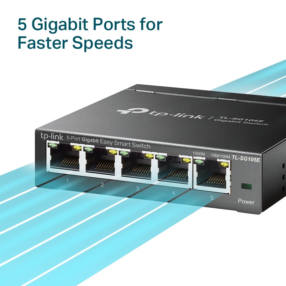 Tp-Link Switch 5 Puertos 10/100/1gbit Switch/ 5 Puertos Rj45/ 10-100-1000mbps