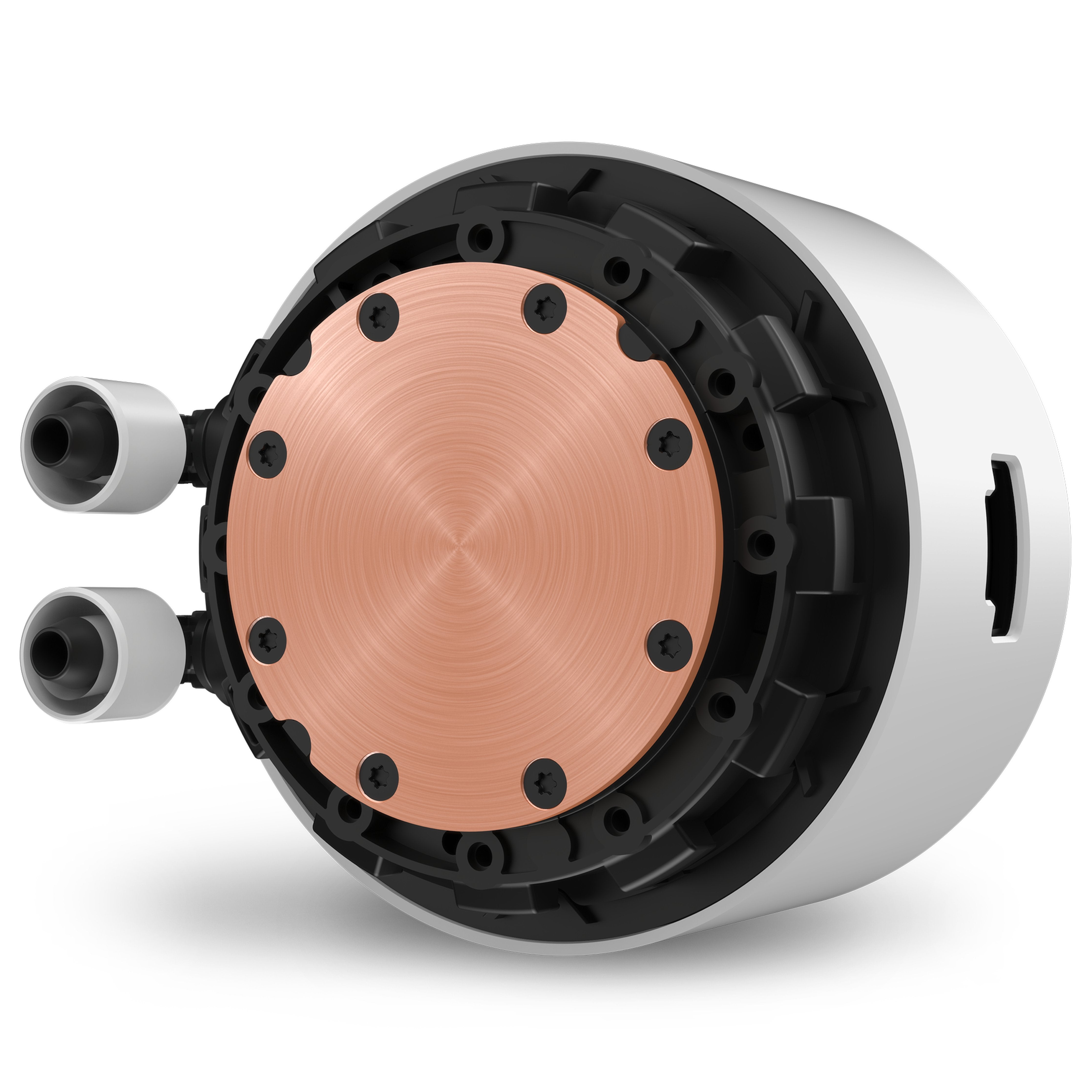 Refrigerador Liquido Cpu Nzxt Kraken Elite 240 2x120 Blanco Rgb Per Disp Lcd Plus