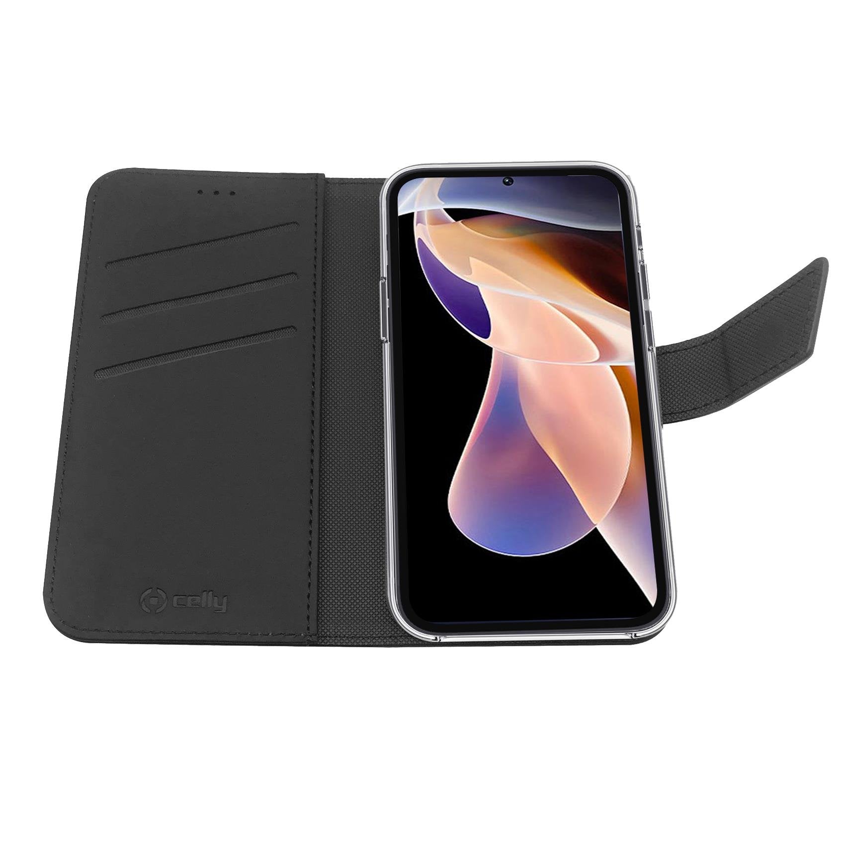 EAN 8021735196259 - Celly Wally funda para teléfono móvil 16,8 cm (6.6") Funda cartera Negro imagen 4