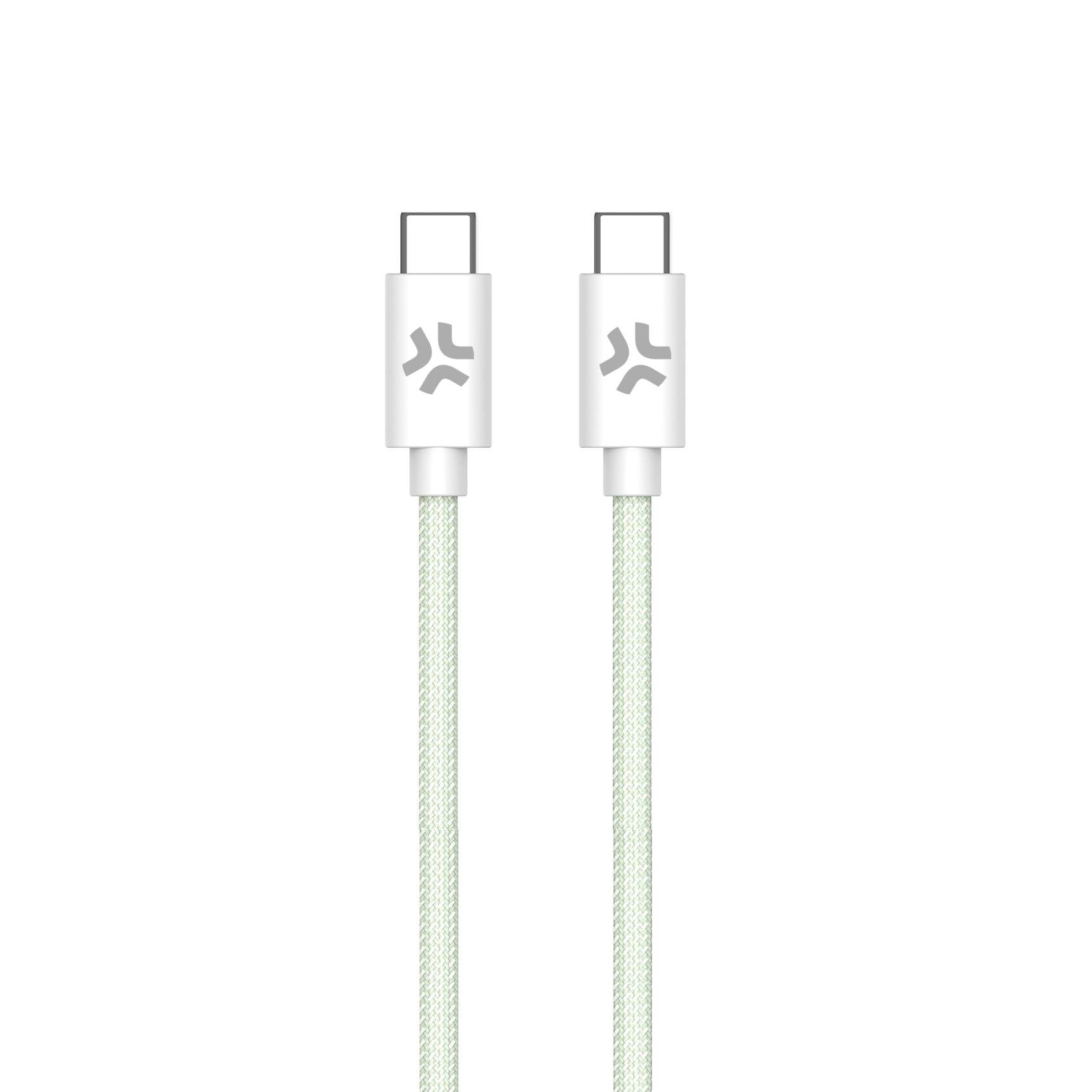 EAN 8021735207702 - Celly USBCUSBCCOTTGN cable USB 1,5 m USB C Verde, Blanco imagen 1