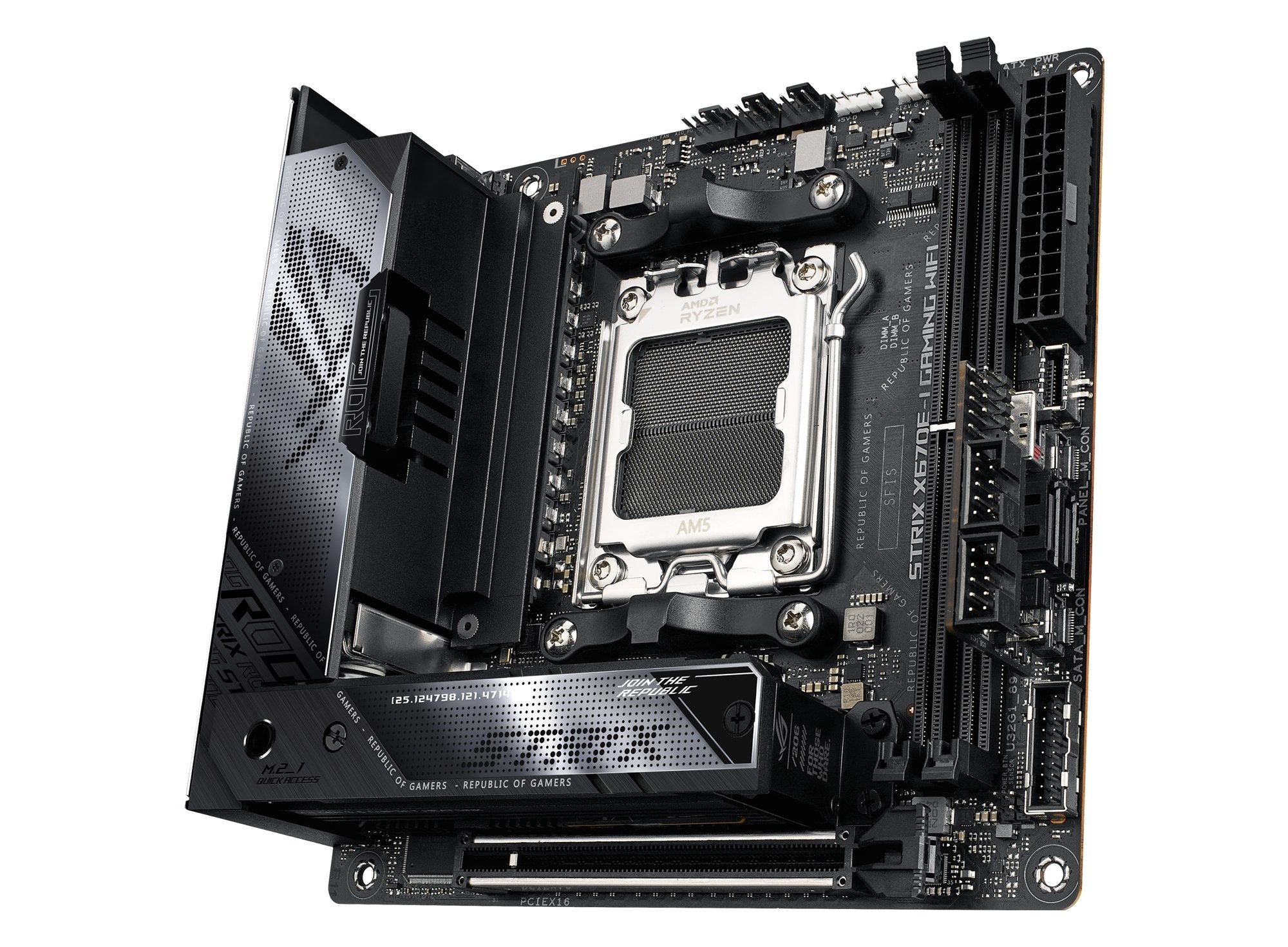 EAN 4711081905578 - ASUS ROG STRIX X670E-I GAMING WIFI AMD X670 Zócalo AM5 mini ITX imagen 3