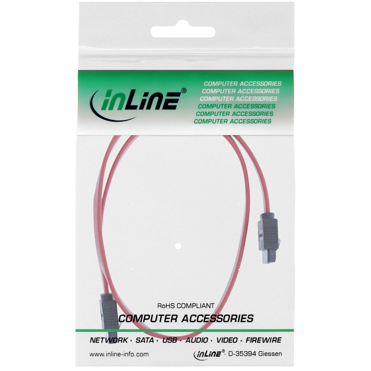 Cable Inline Sata 6gb/S Con Pestillos 0.5m
