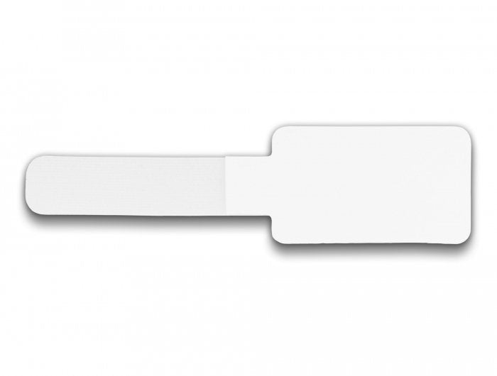Delock Mini Klett-Cablehalter L 90 Mm X B 24 Mm Selbstklebend 10 Stück Weiss