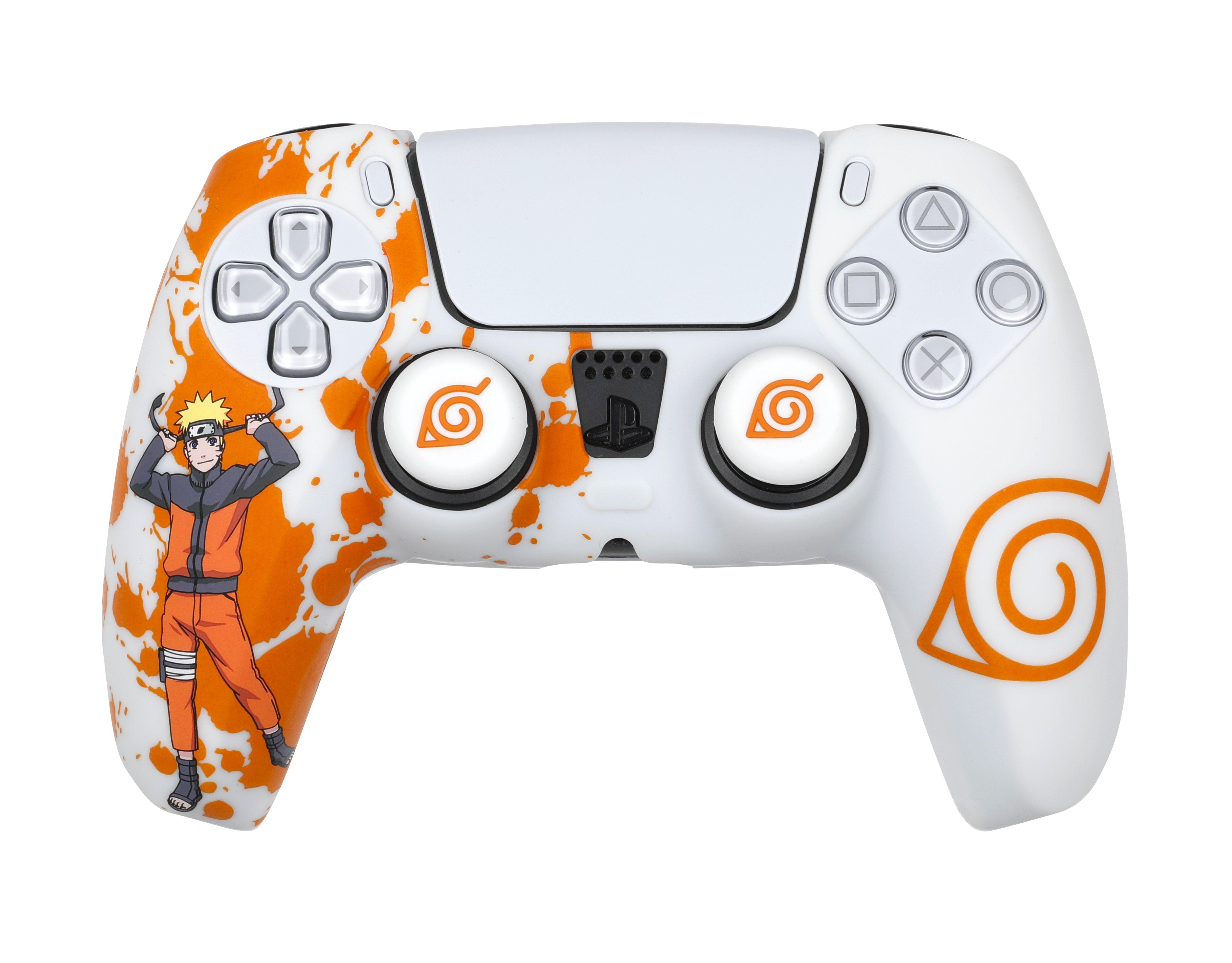 Ps5 Naruto Carcasa Dualsense Blanca Konix