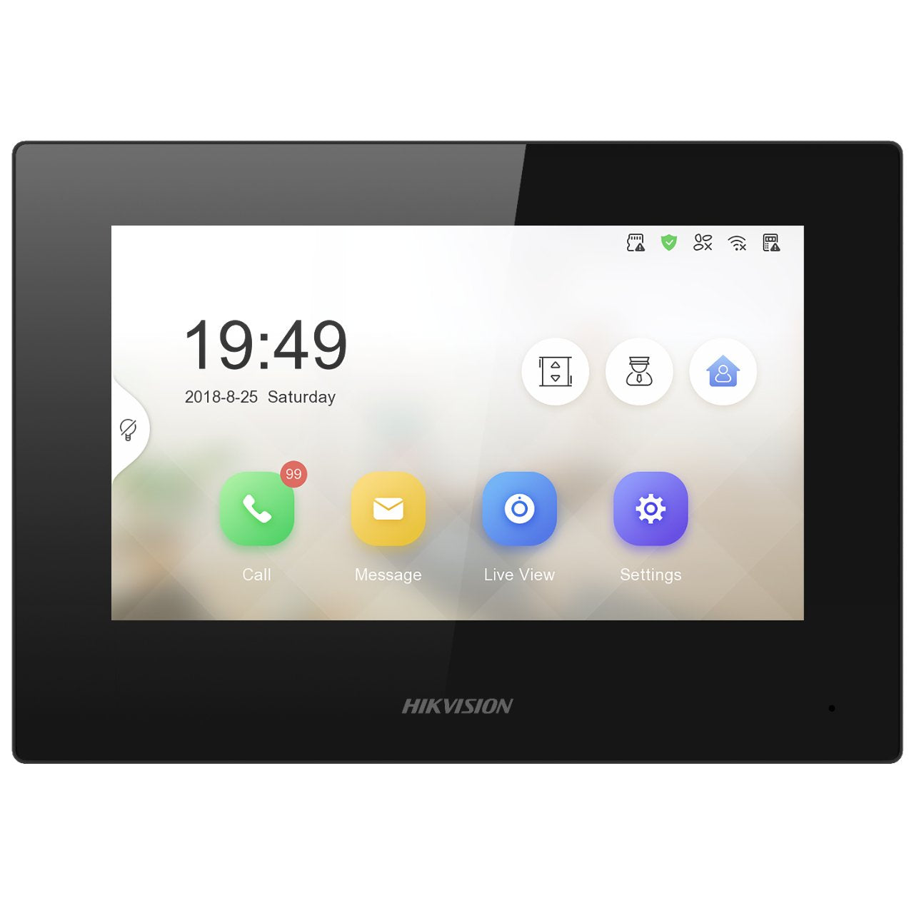 Monitor Interior Videoportero Ip Táctil 7" 1024×600 Hikvision
