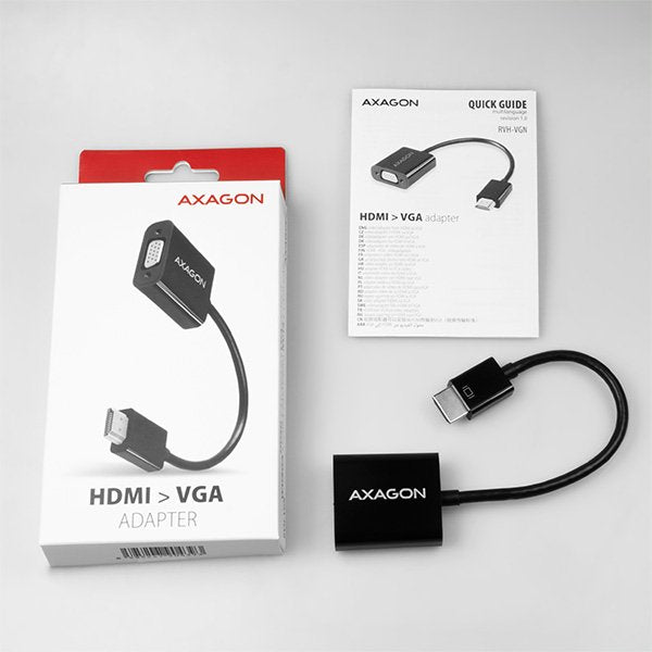 Axagon Rvh-Vgn, Hdmi -> Reductor / Adaptador Vga, Fullhd, 1920 * 1200