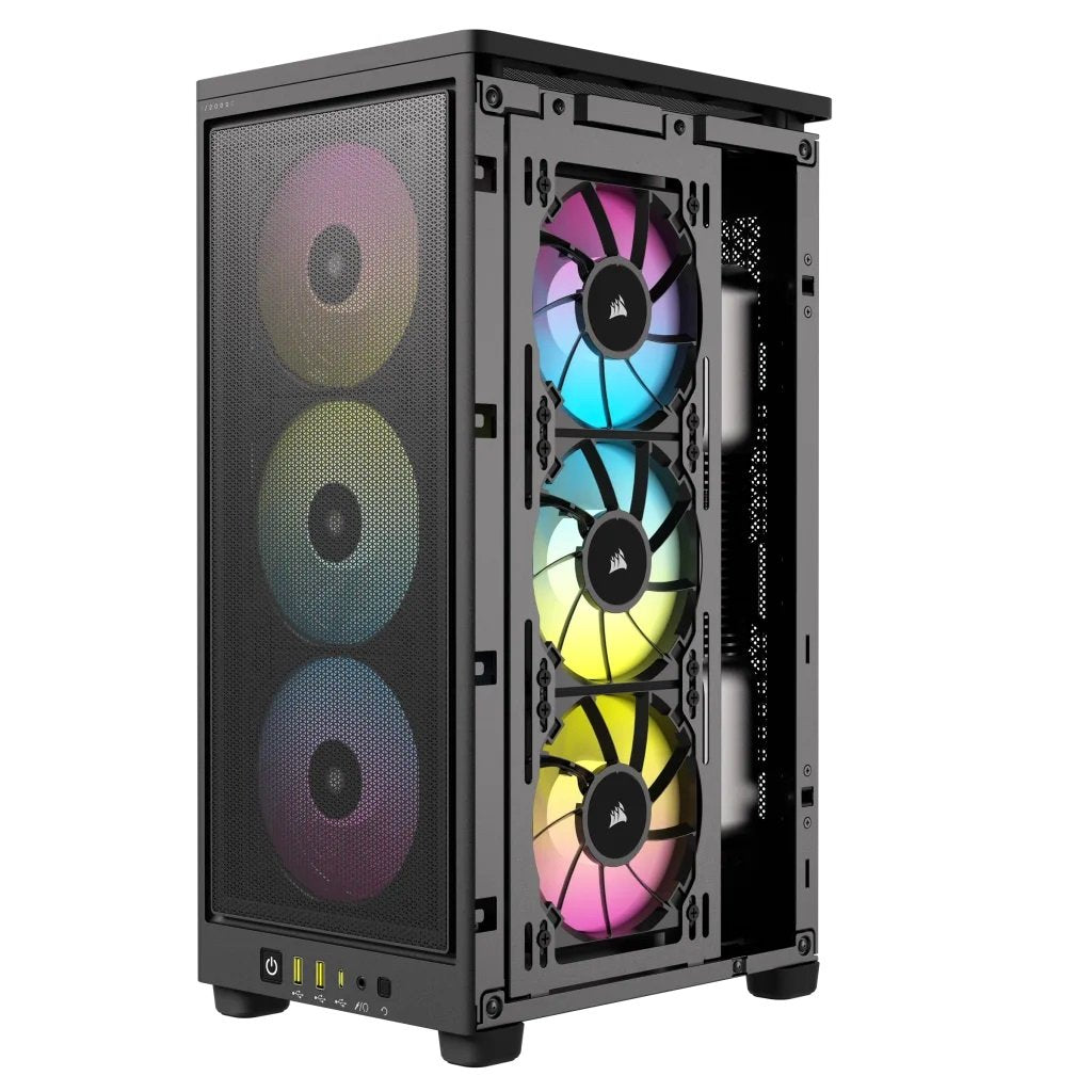 Caja Mini Itx Icue 2000d Rgb Airflow Black Corsair