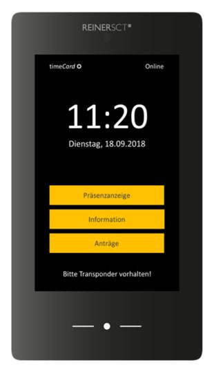 Lector De Tarjetas Externo Reiner Sct Timecard Terminal 3 Negro