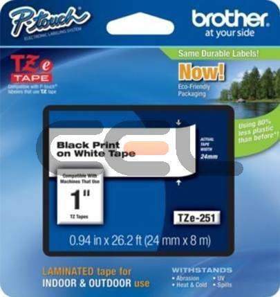 EAN 4977766685450 - Brother TZE251CIV cinta para impresora de etiquetas TZ imagen 1
