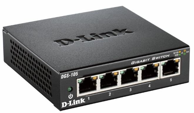 Switch D-Link Dgs-105 5 Puertos Rj-45 10 100 1000
