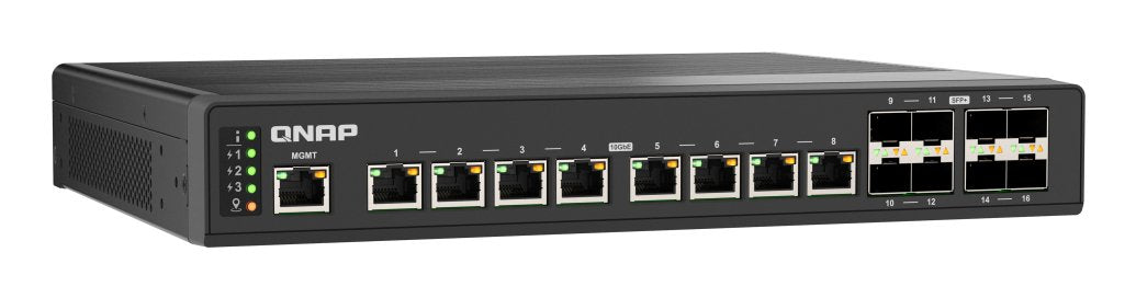 EAN 4711103085714 - QNAP QSW-IM3216-8S8T switch Gestionado L2 10G Ethernet (100/1000/10000) Negro imagen 5