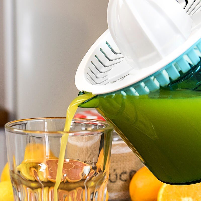 EAN 8435484040686 - Cecotec ZitrusEasy Basic Exprimidor eléctrico con brazo 40 W Transparente, Turquesa, Blanco imagen 8