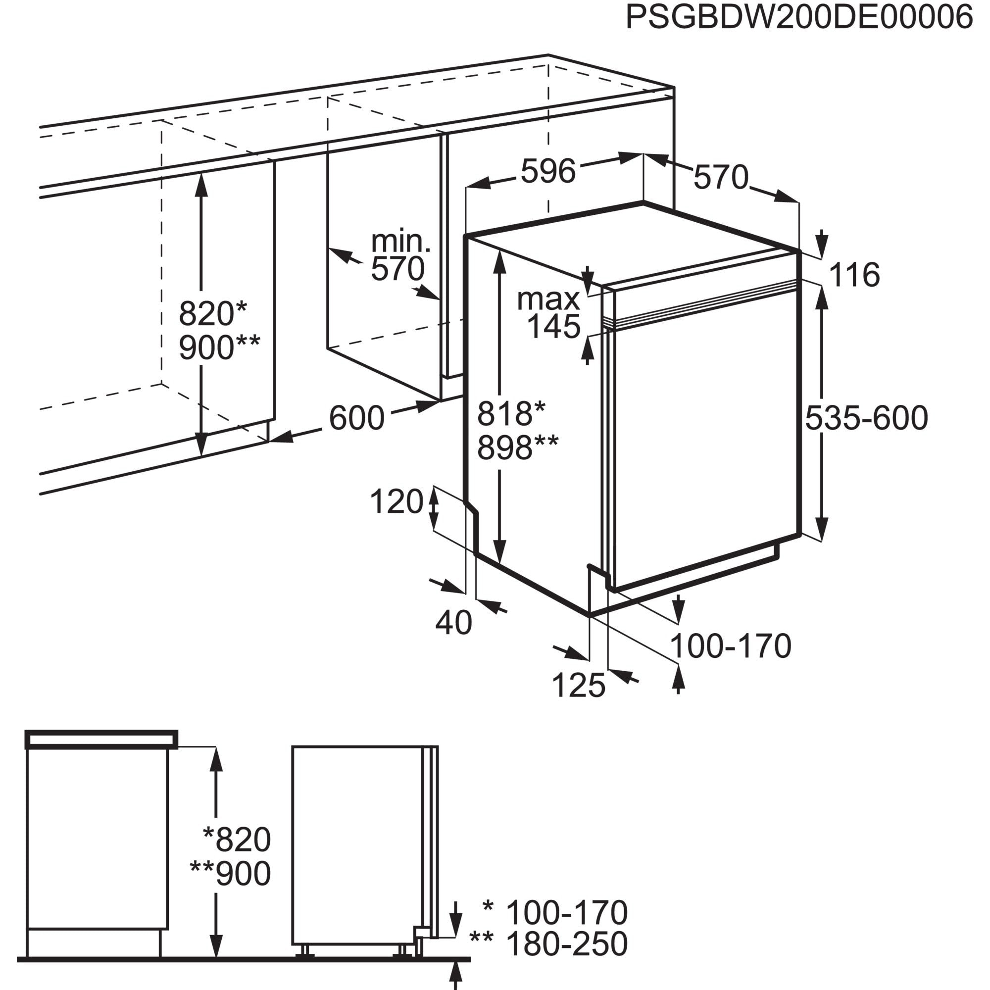 EAN 7332543795215 - Electrolux EES47300IX Semi integrado 13 cubiertos imagen 2