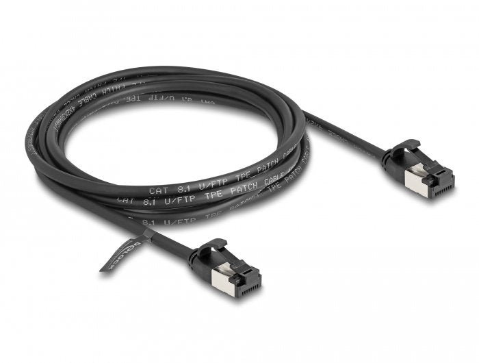 Delock Rj45 Cable Macho A Macho Cat.8.1 Flexibel 2 M Negro