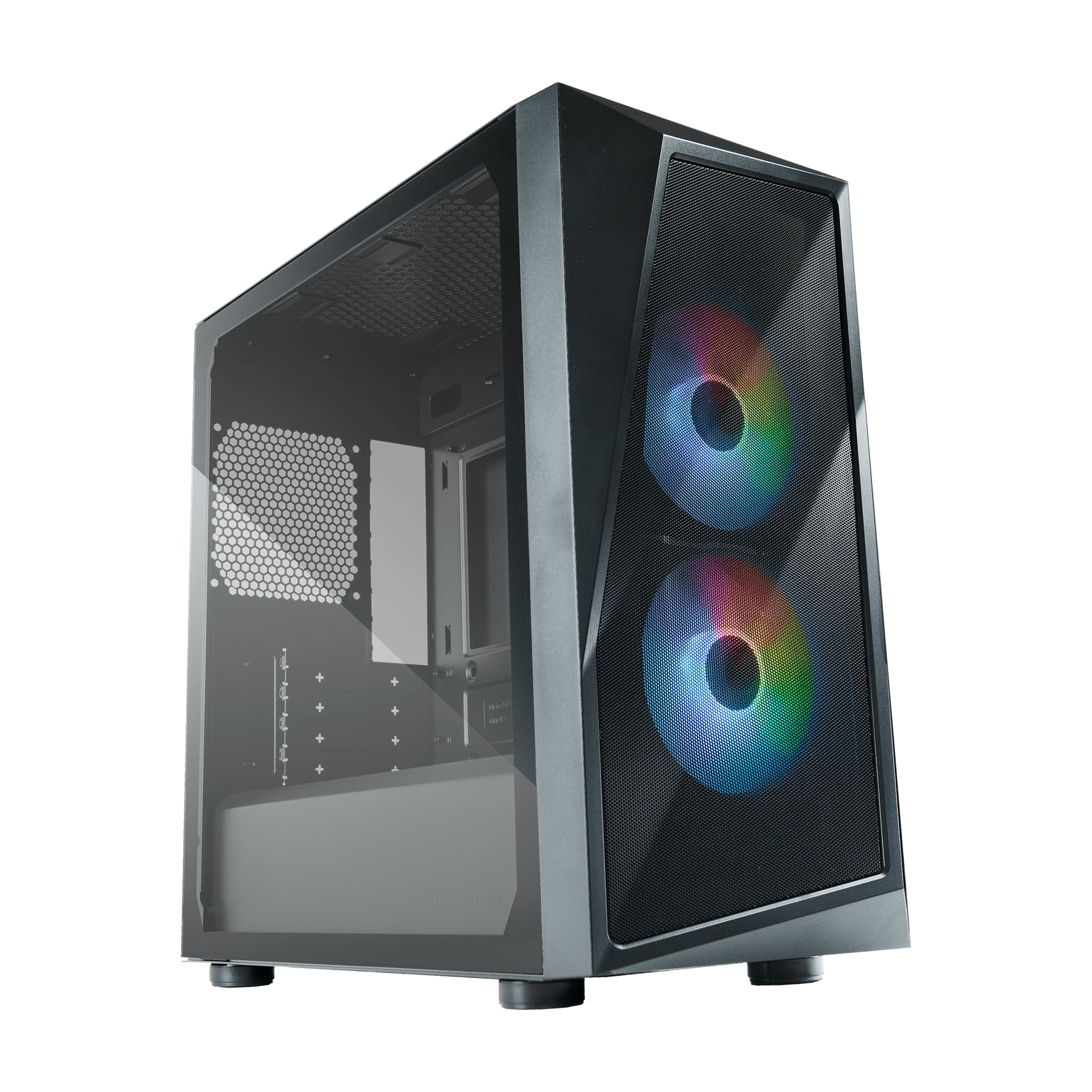 Caja Pc Cooler Master Cmp 320 Argb Negro Cp320-Kgnn-S00