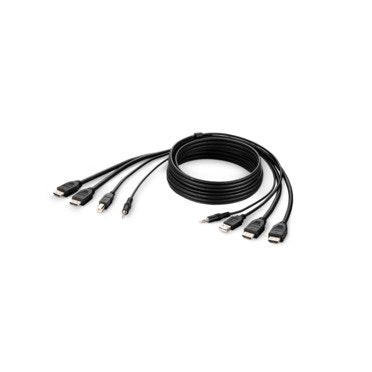 Belkin Secure Kvm Combo Cable - Video- / Usb- / Audio-Cable - Conforme Taa - Usb, Mini-Conector Macho, Hdmi (M)