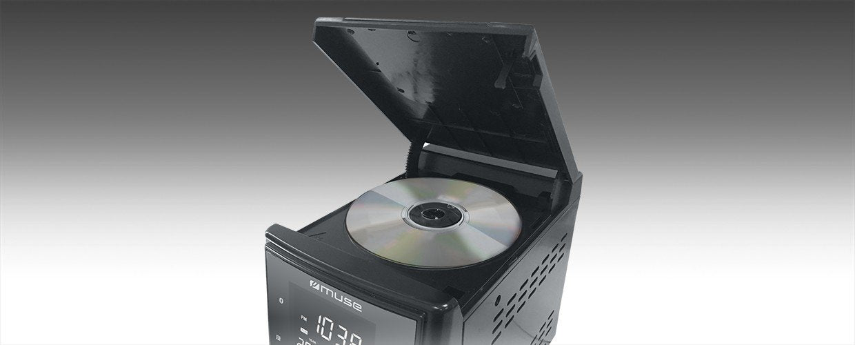Muse Microcadena Cd Mp3 Bluetooth Usb Aux (M-38 Bt) Muse M-38 Bt, Home Audio Micro System, Negro, 1 Discos, 10 W, De 2 Vías, Fm
