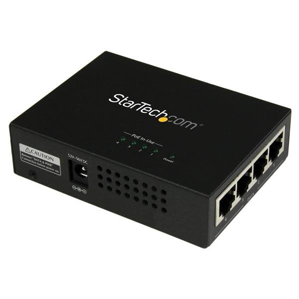 EAN 0065030859752 - StarTech.com POEINJ4G ampliador de red Transmisor de red Negro imagen 1